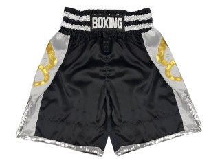Customized boxing trunks : KNBSH-029 Black